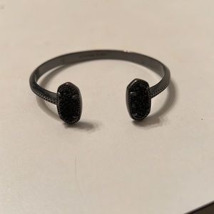 Kendra Scott black drusy cuff bracelet